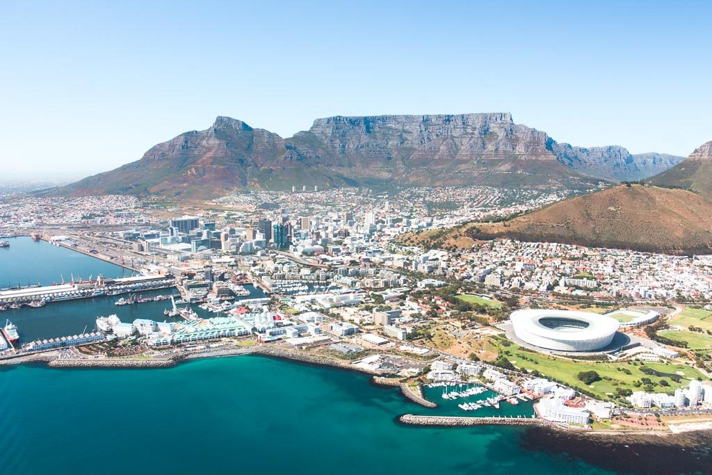 Cape Town from the sky