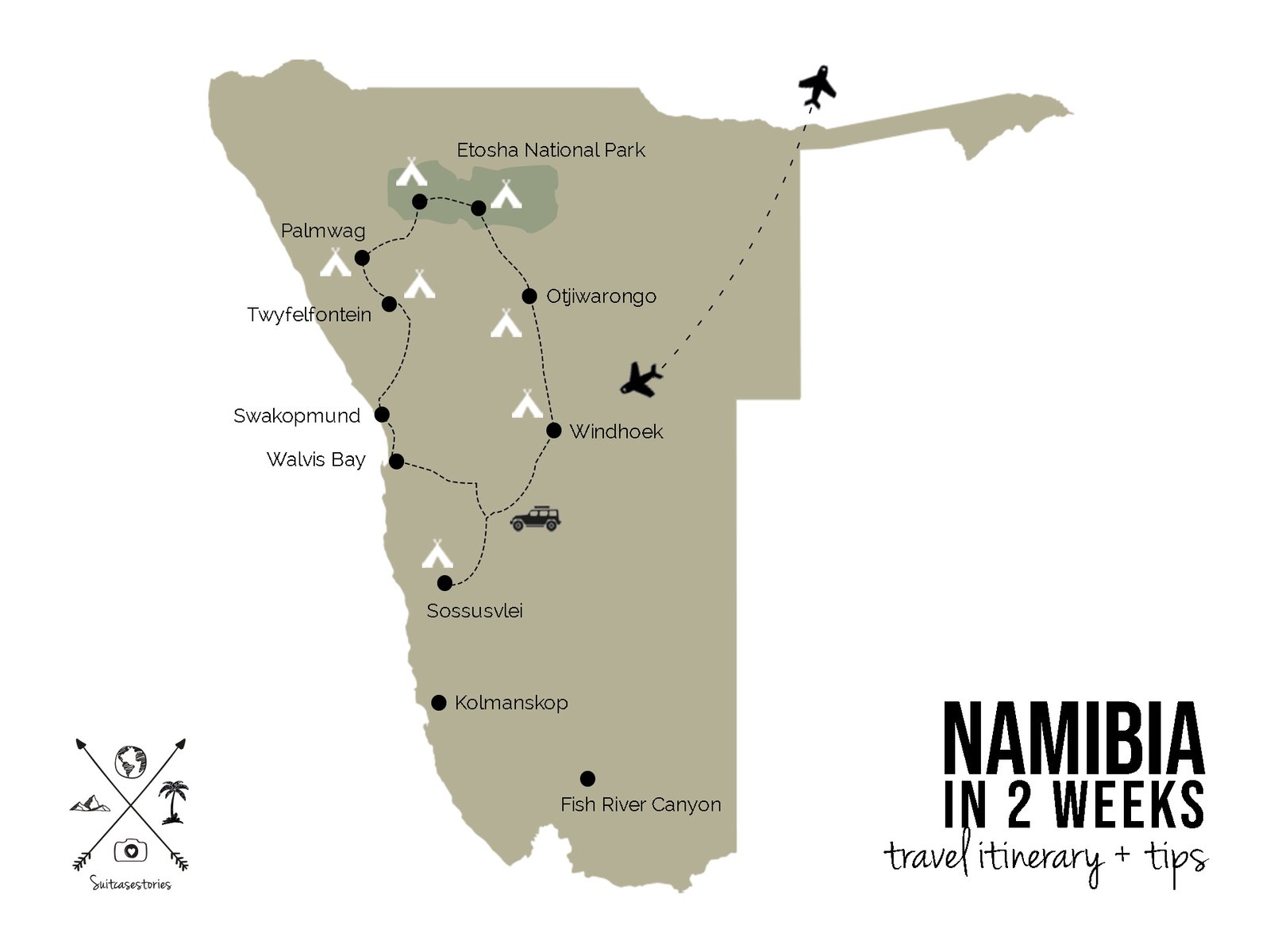 Namibia in 2 weeks travel itinerary + tips