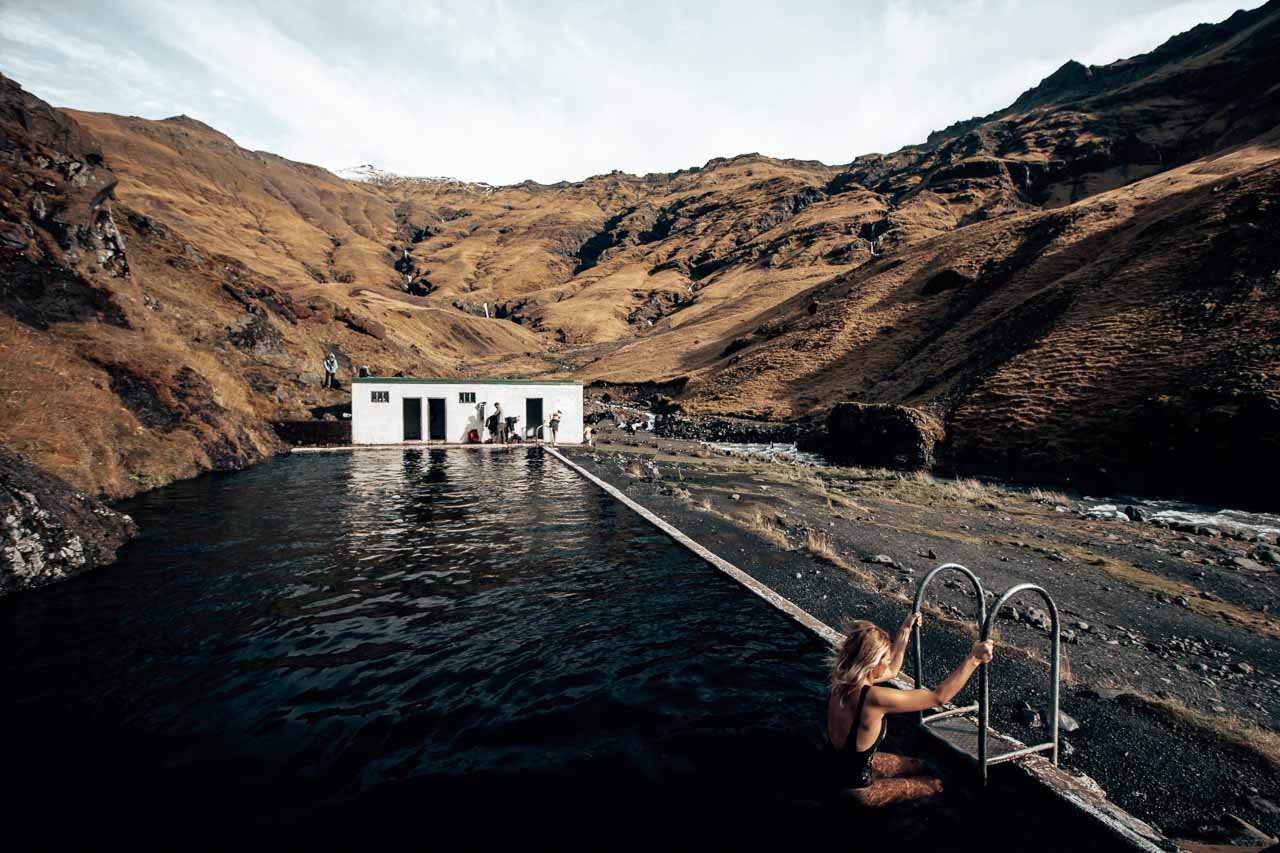 Iceland - Seljavallalaug pool